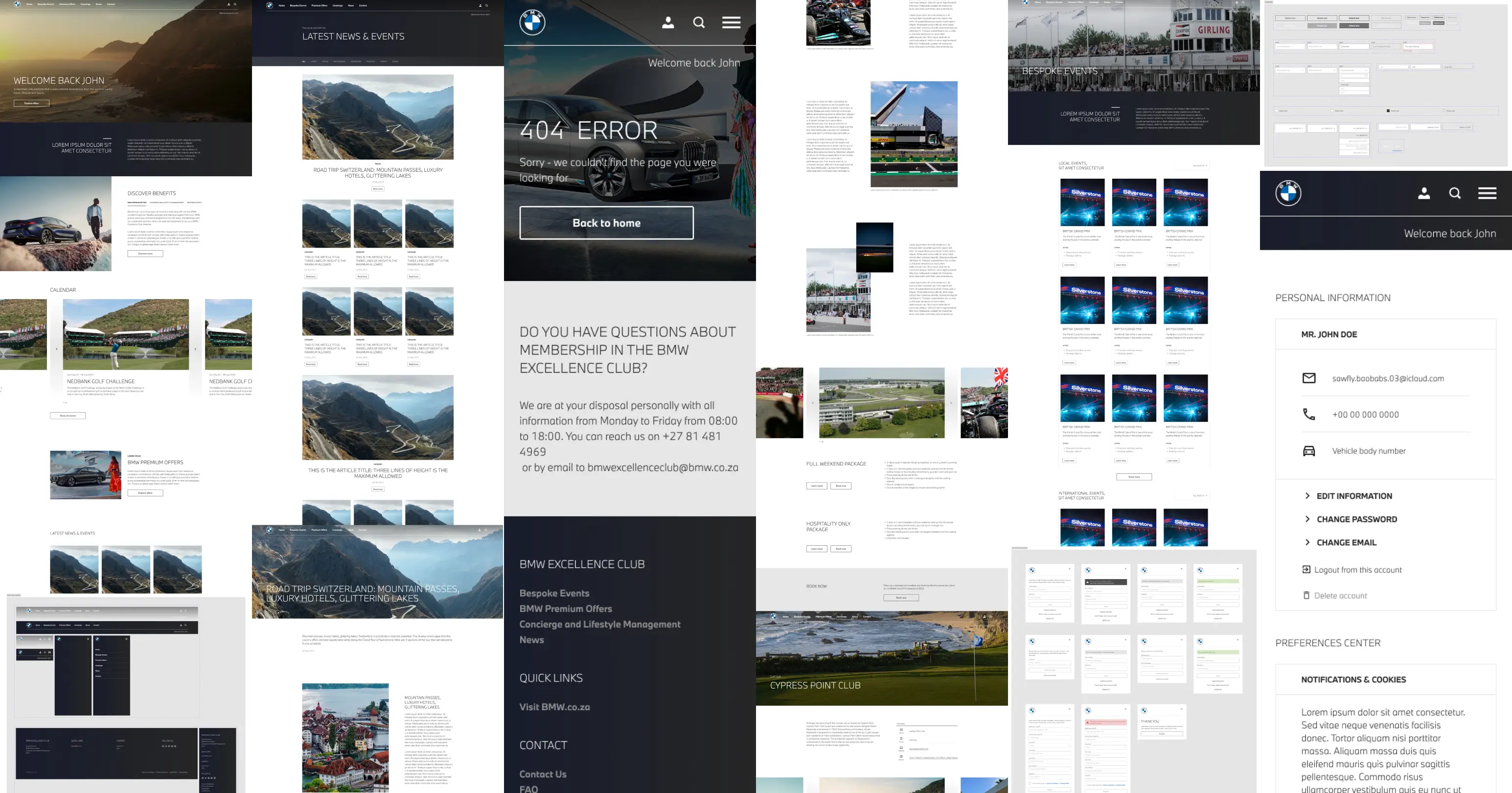 BMW Excellence Club Website Hero