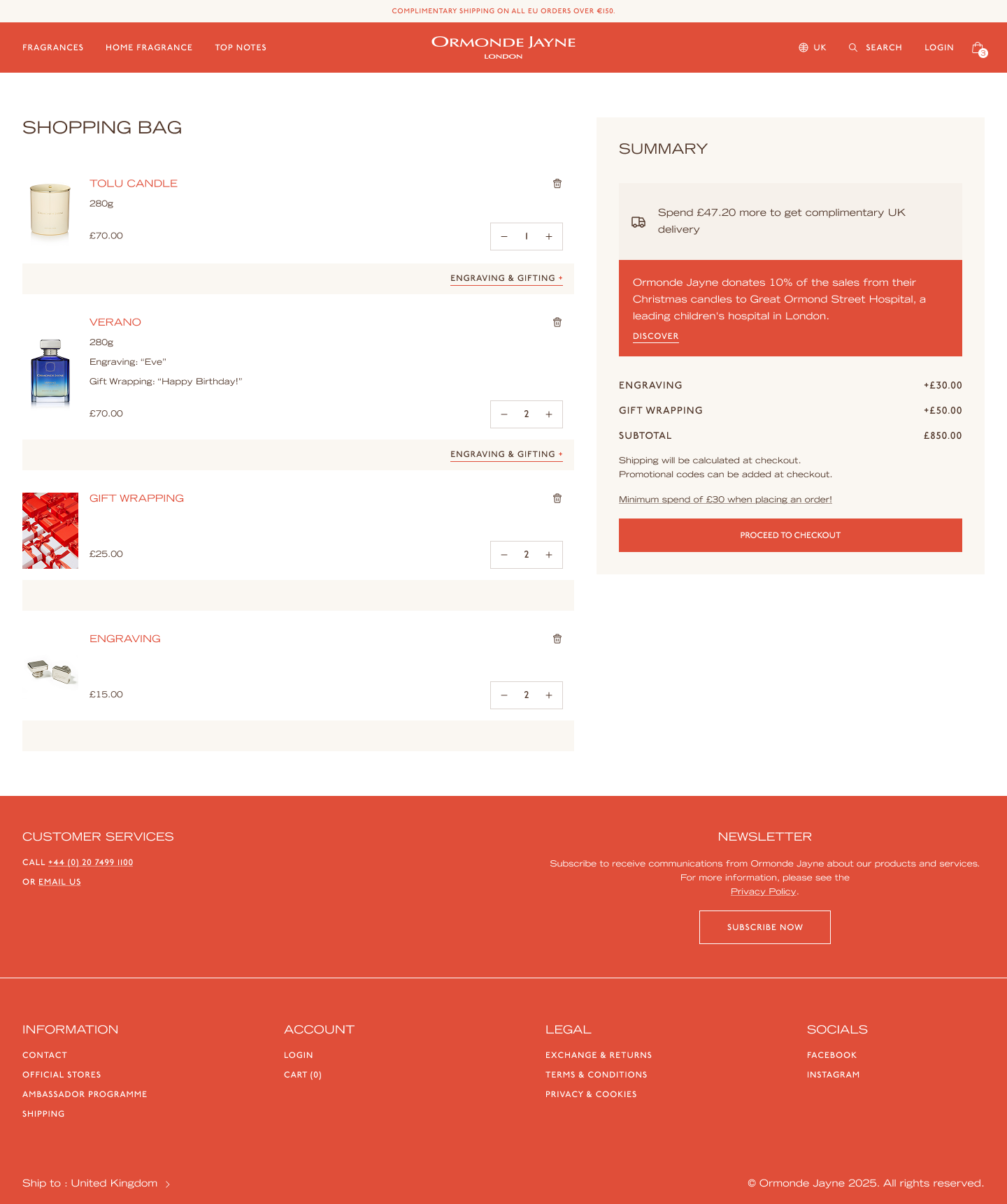 Ormonde Jayne Website Figma Artboard
